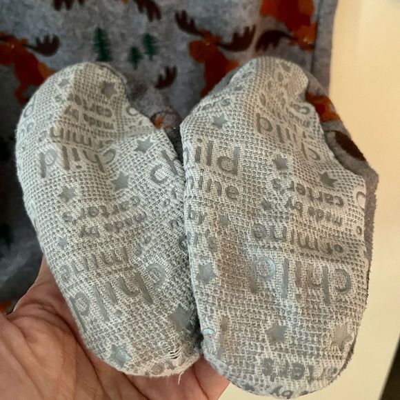 Carter's Christmas Holiday Toddler Micro fleece Blanket Sleeper Pajama - Picture 8 of 10